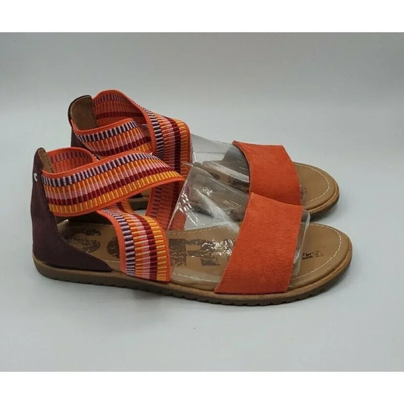 Sorel Women’s Size 6 Ella orange Ankle Scrappy Sandals New - Picture 7 of 13